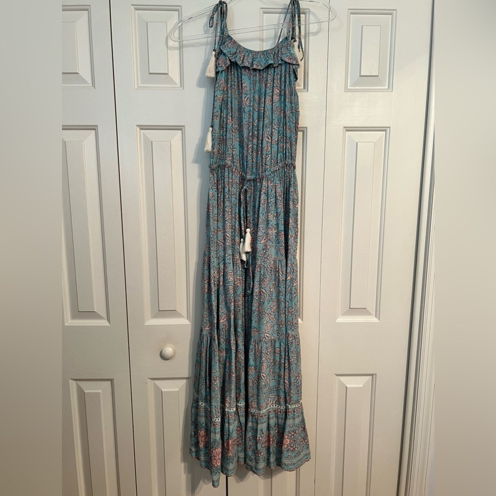 Cassia Boho Border Print Maxi Dress Size Small - Picture 4 of 9